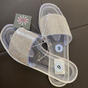Bling slide sandals